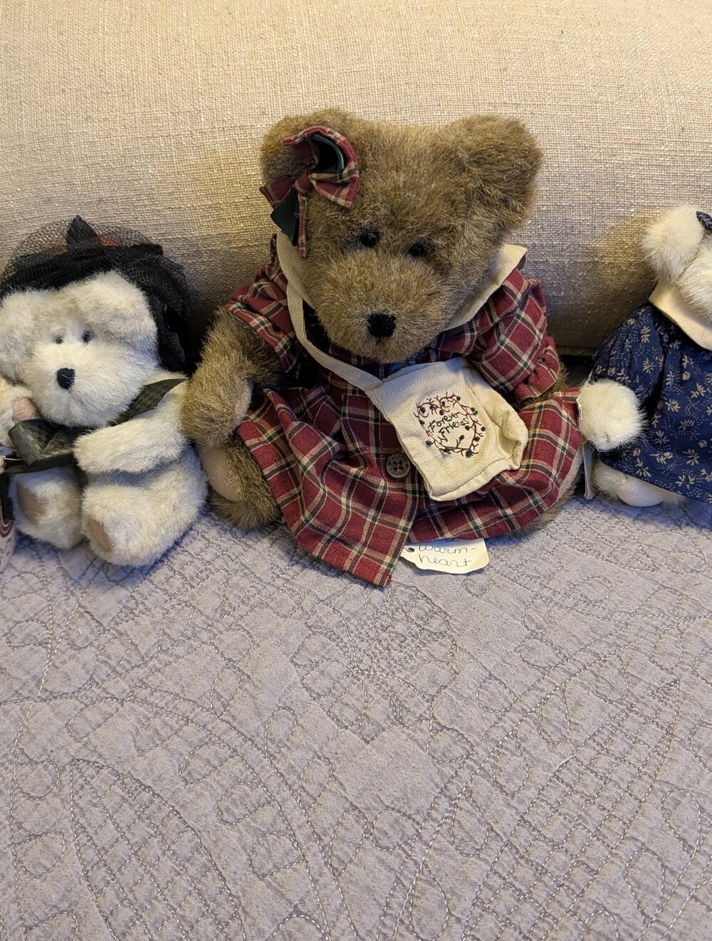 Plush Bear Of 6 Boyds Bears - Beige, Brown, Cream